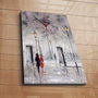 Wallity YYCS-1 Reloj de Pared Decorativo de Lienzo Multicolor